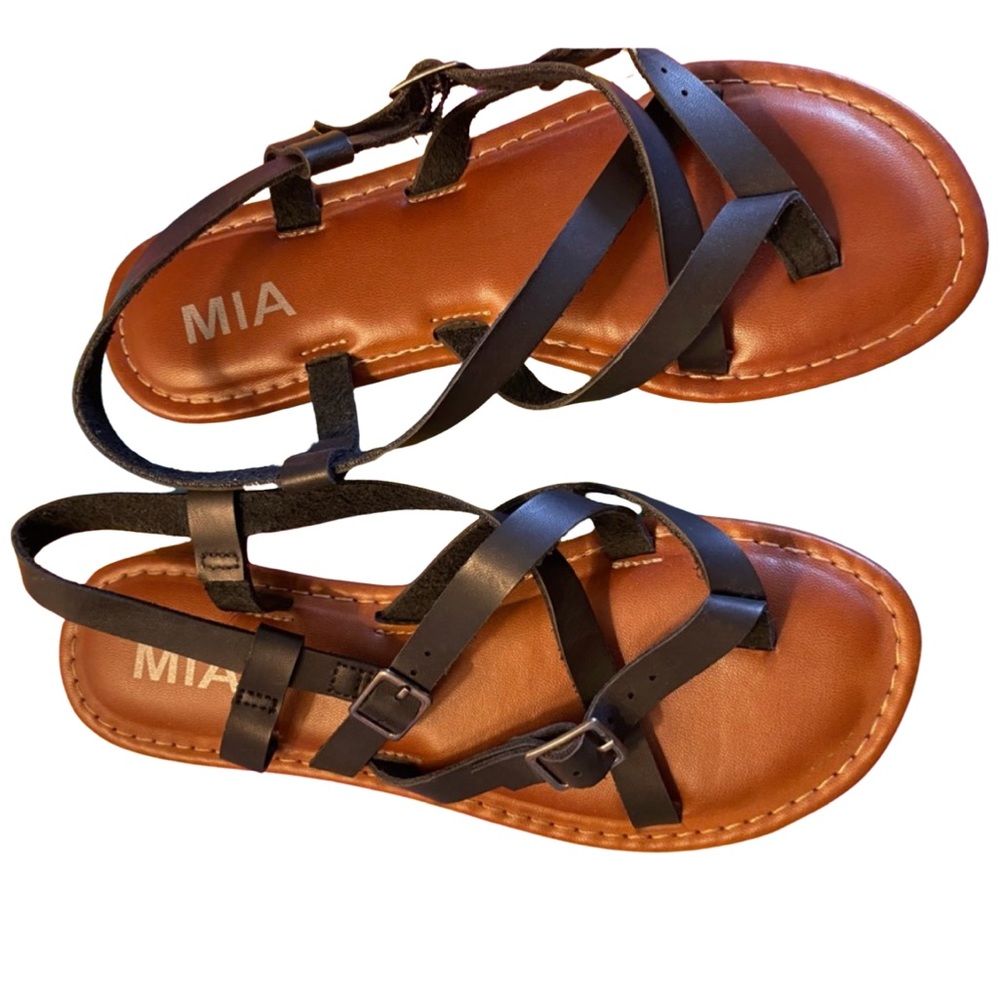 MIA Black Sandals Sz 7